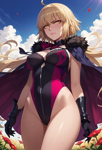 fate_(series),jeanne_d'arc_alter_(avenger)_(fate),swimsuit,sexy  - AI generated anime art