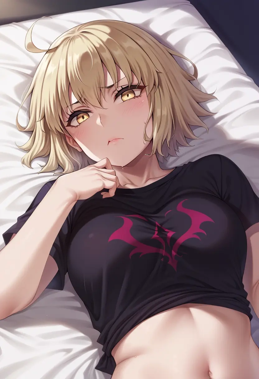 fate_(series),jeanne_d'arc_alter_(avenger)_(fate),running shirt,shorts,sneakers  - 