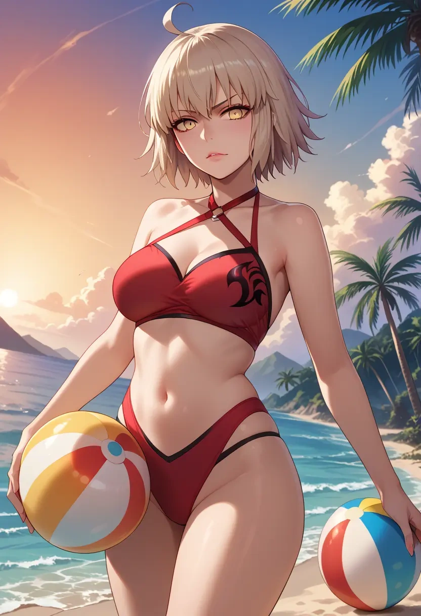 fate_(series),jeanne_d'arc_alter_(fate),bikini  - 