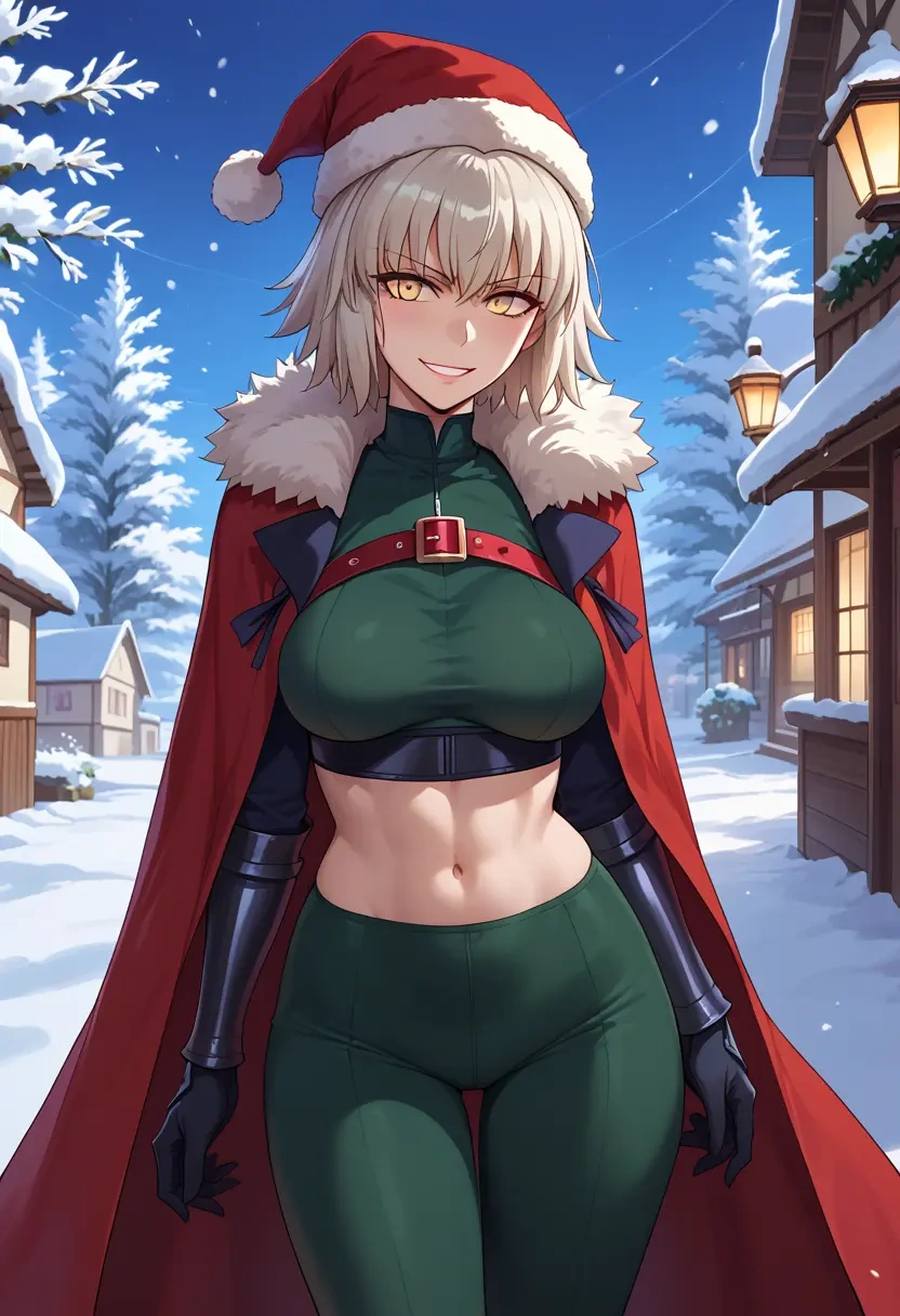 fate_(series),jeanne_d'arc_alter_(fate),Christmas,dress  - 