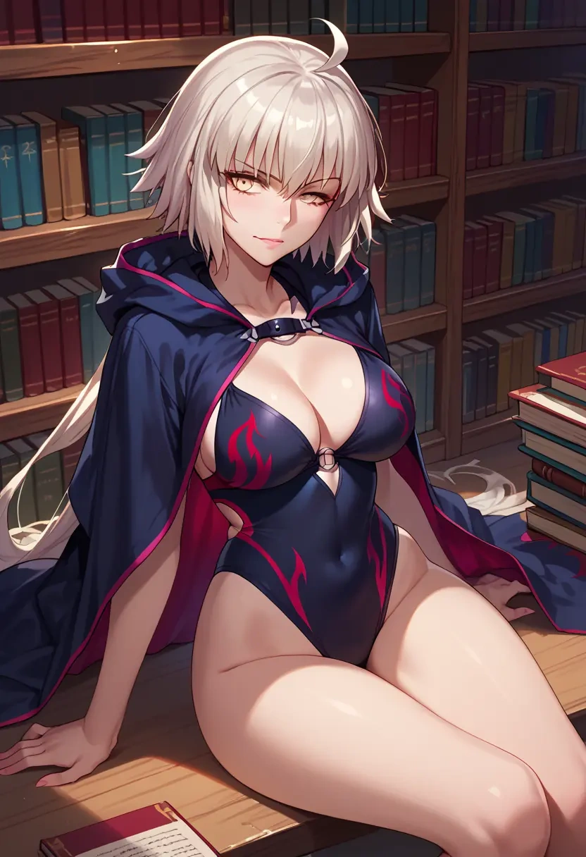 fate_(series),jeanne_d'arc_alter_(swimsuit_berserker)_(fate),crop windbreaker,shorts  - 