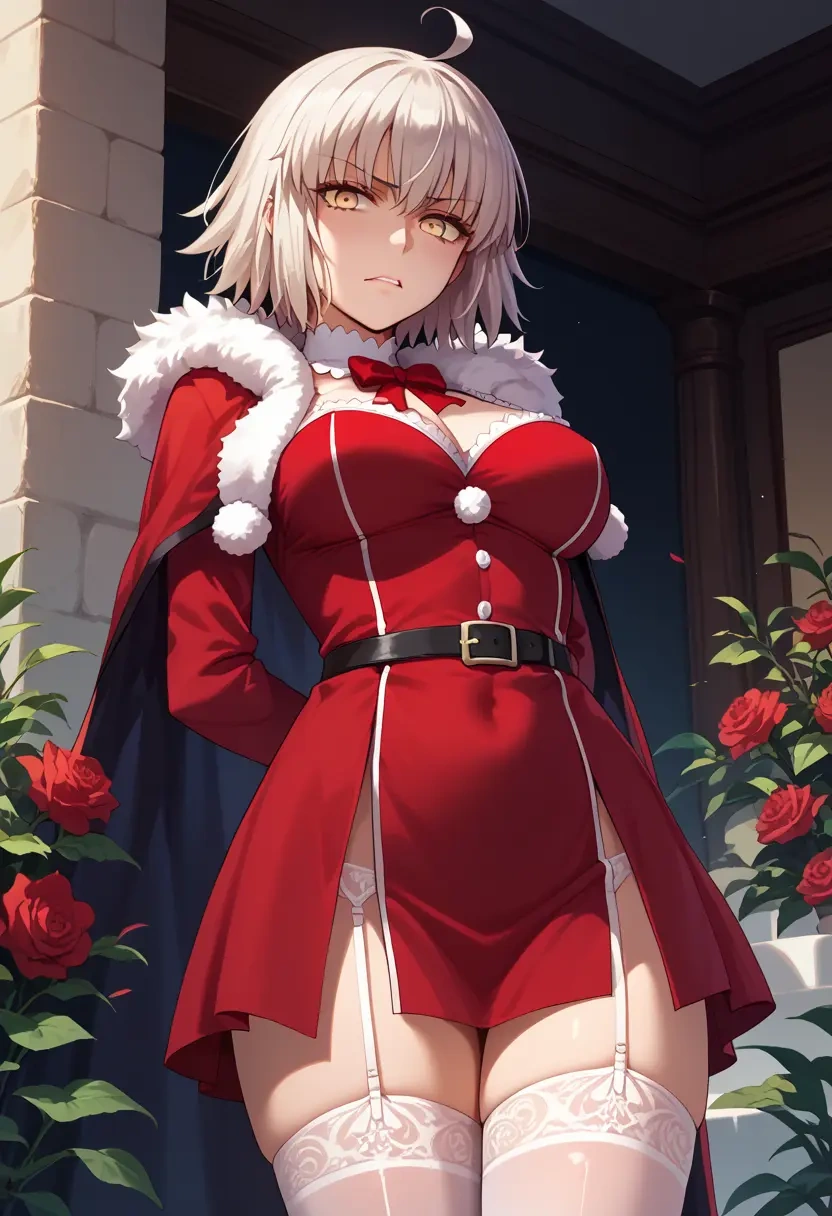 fate_(series),jeanne_d'arc_alter_(ver._shinjuku_1999)_(fate),Christmas,sexy, stockings,  - 