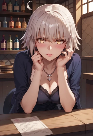 fate_(series),jeanne_d'arc_alter_(ver._shinjuku_1999)_(fate),mesh graffiti top,dolphin shorts  - AI generated anime art