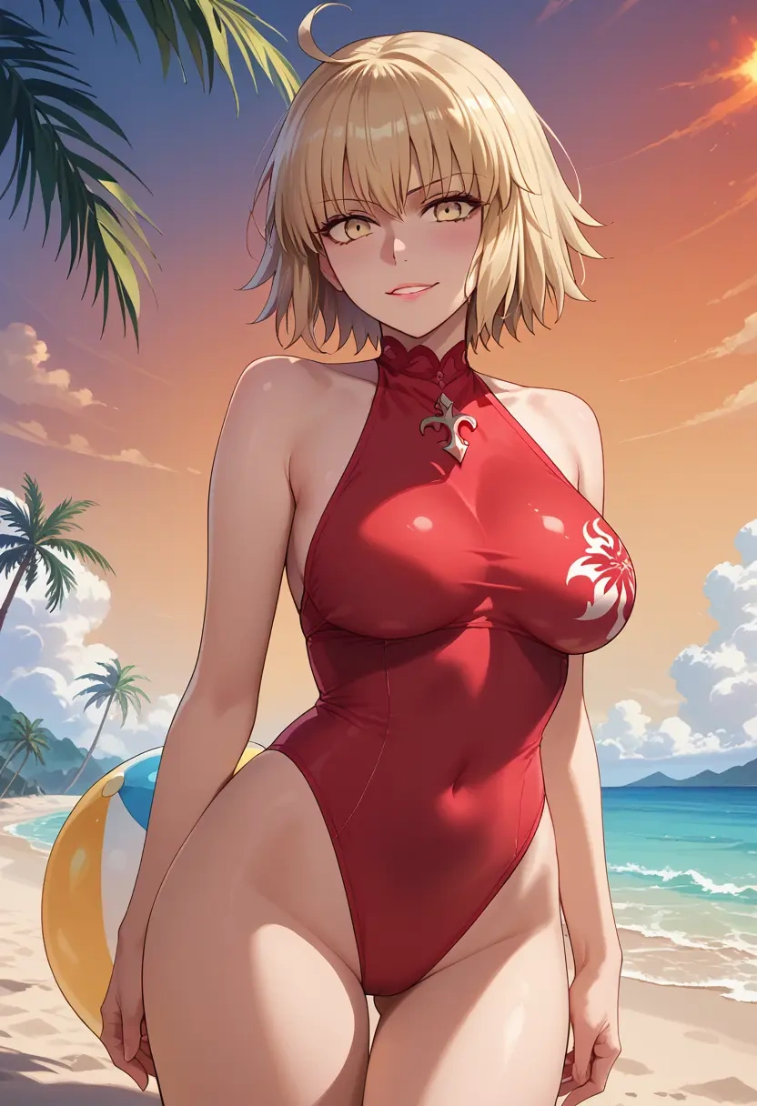 fate_(series),jeanne_d'arc_alter_santa_lily_(fate),bikini  - 