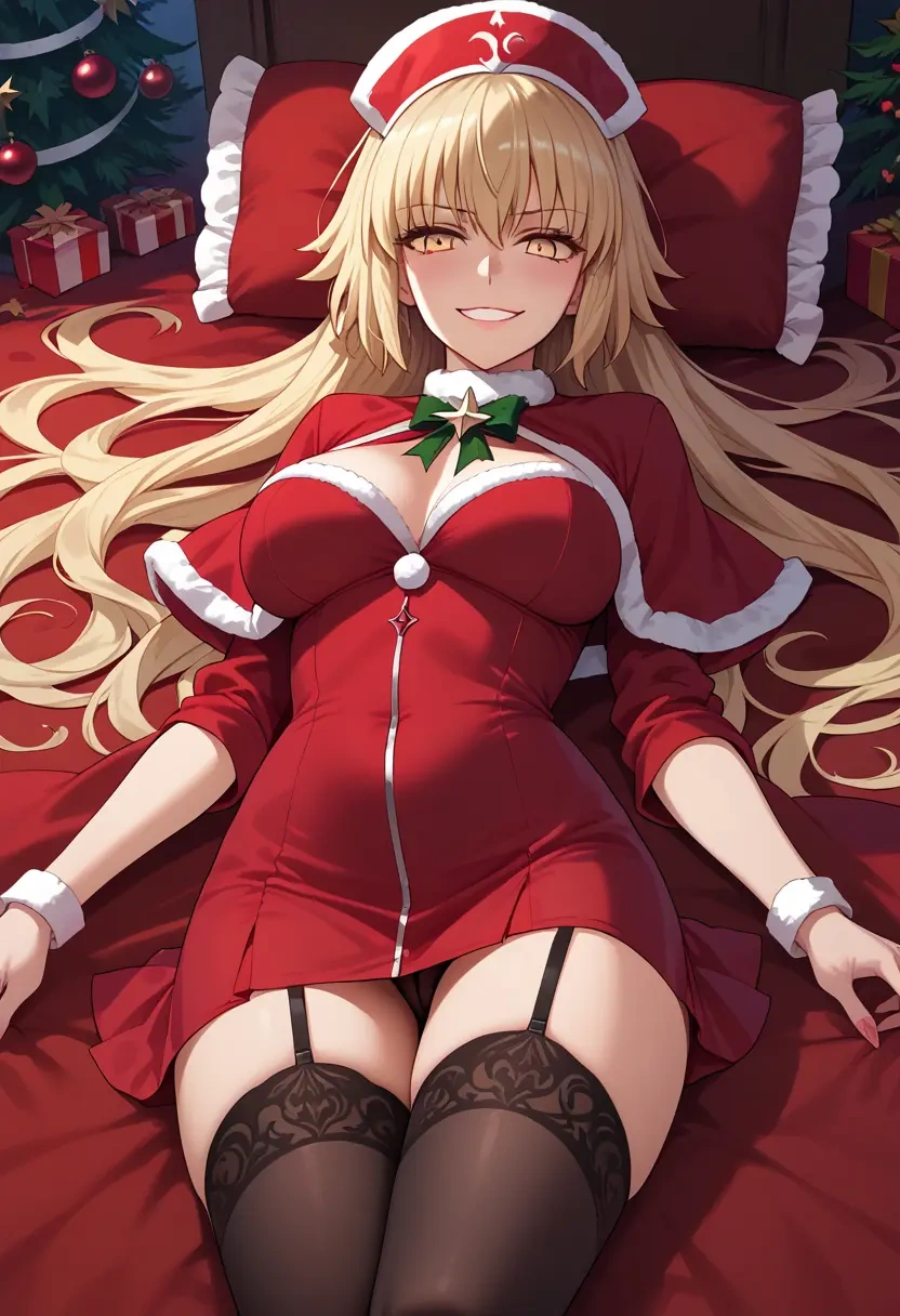 fate_(series),jeanne_d'arc_alter_santa_lily_(fate),nurse pantyhose,mini skirt, sexy  - 