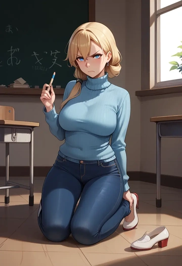 kantai_collection,jervis_(kancolle),teacher  - AI generated anime art