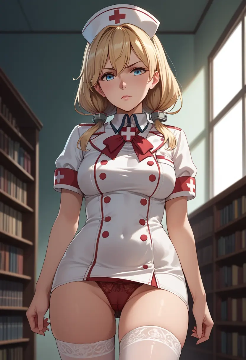 kantai_collection,jervis_(kancolle),nurse,stockings,sexy,panties  - 