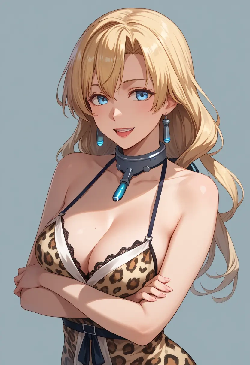 kantai_collection,jervis_(kancolle),leopard print,silk slip dress  - 