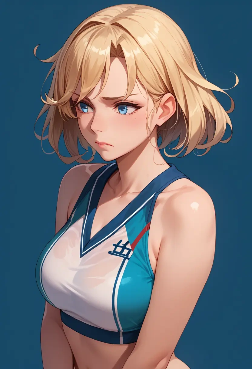 kantai_collection,jervis_(kancolle),sports crop,high-waisted shorts  - 