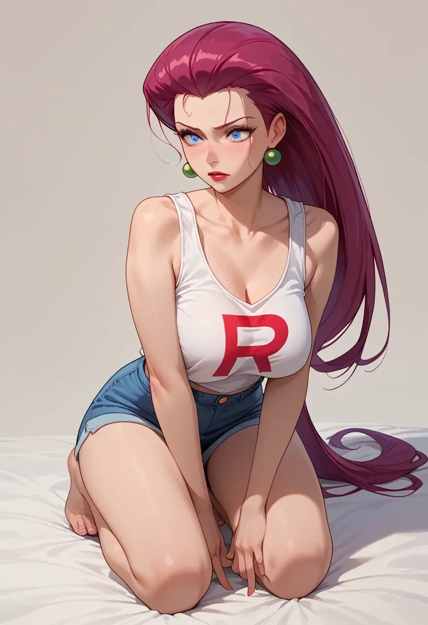 pokemon,jessie_(pokemon),tank top,drawstring pants  - 