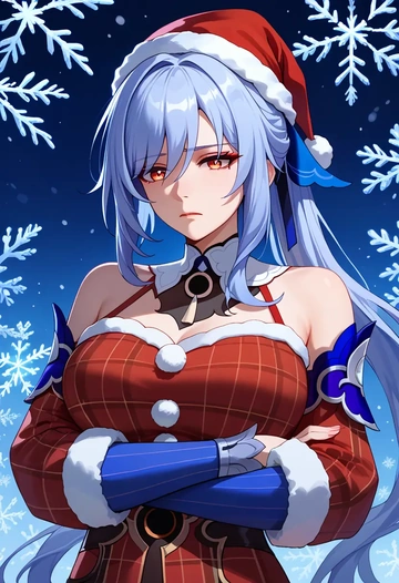 star rail,jingliu,Christmas  - AI generated anime art