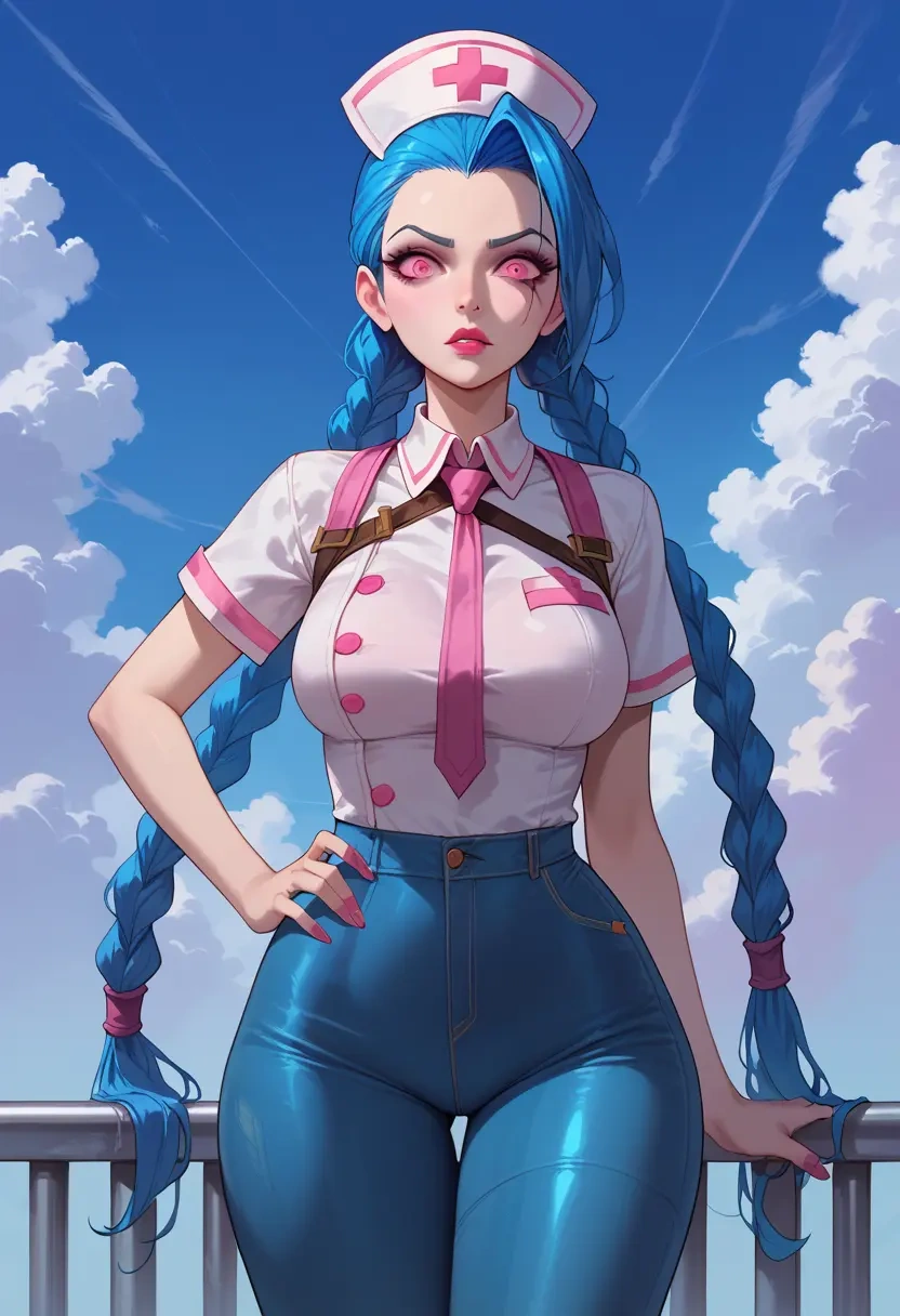 league_of_legends,jinx_(league_of_legends),nurse  - 