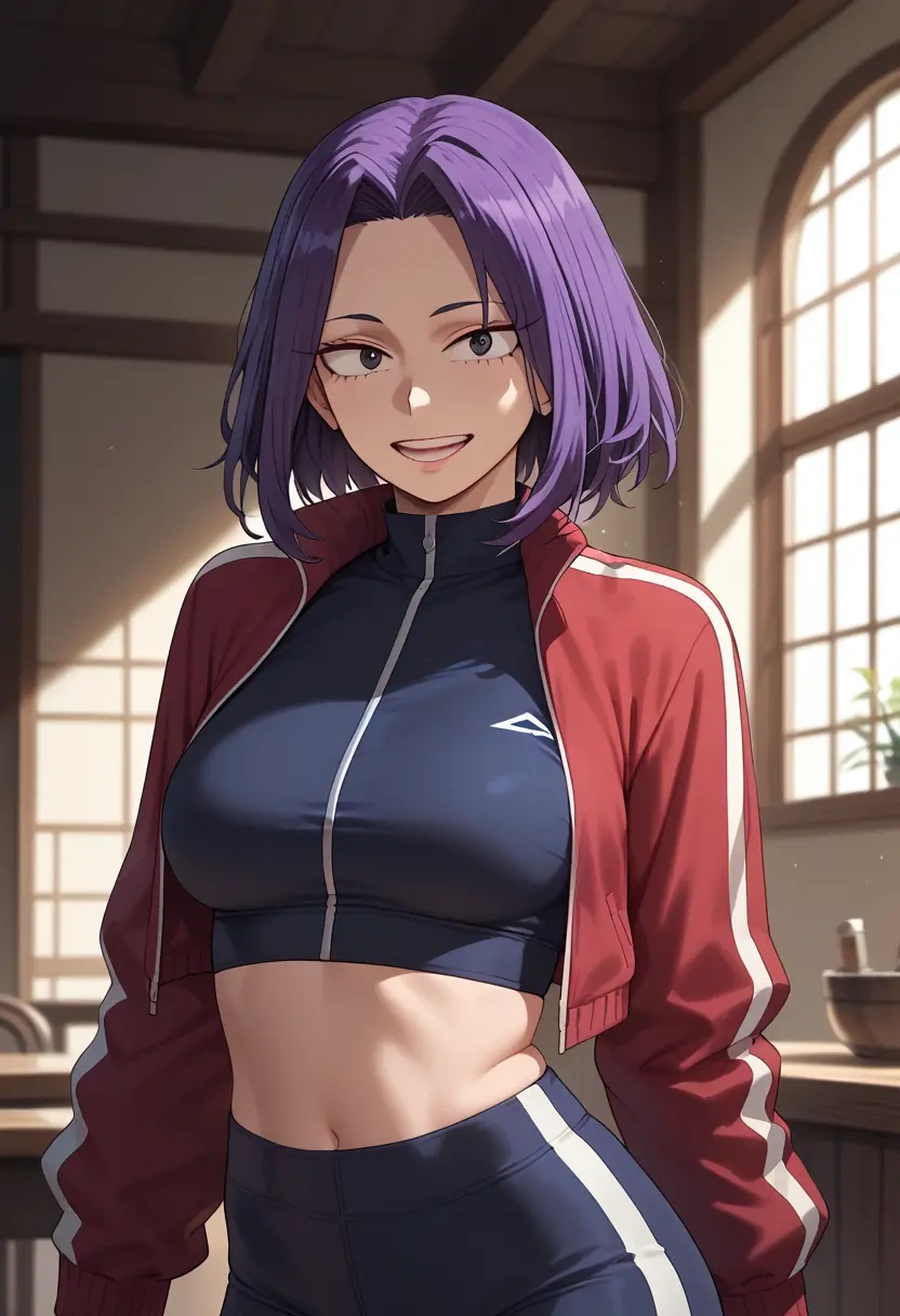 boku_no_hero_academia,jirou_kyouka,athletic,track suit  - 