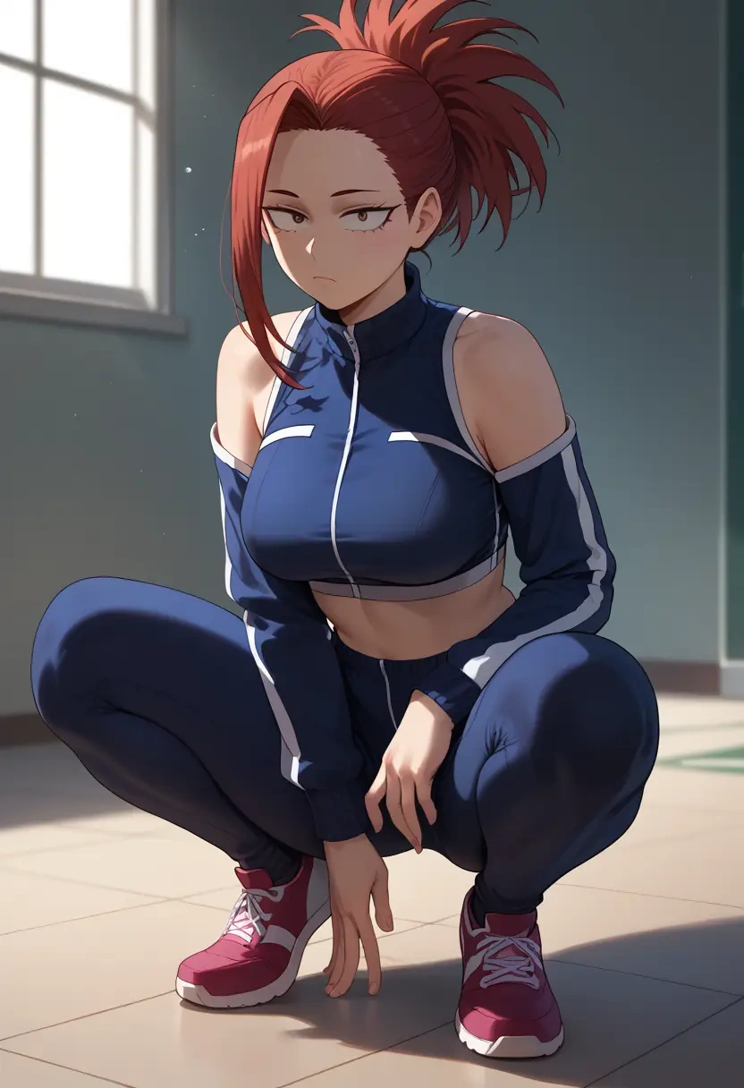 boku_no_hero_academia,jirou_kyouka,athletic,track suit  - 