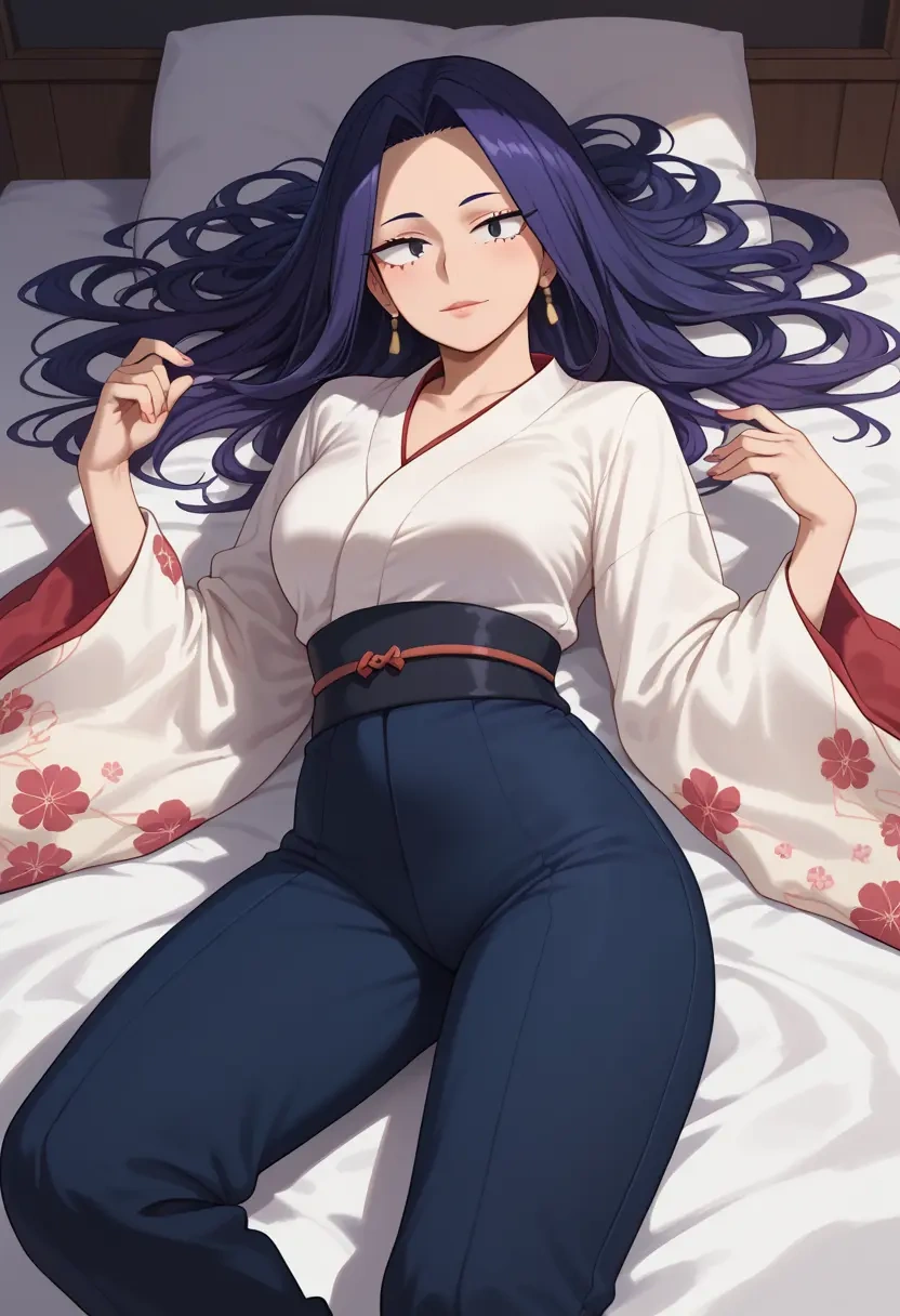 boku_no_hero_academia,jirou_kyouka,kimono,silk,wide-leg trousers  - 