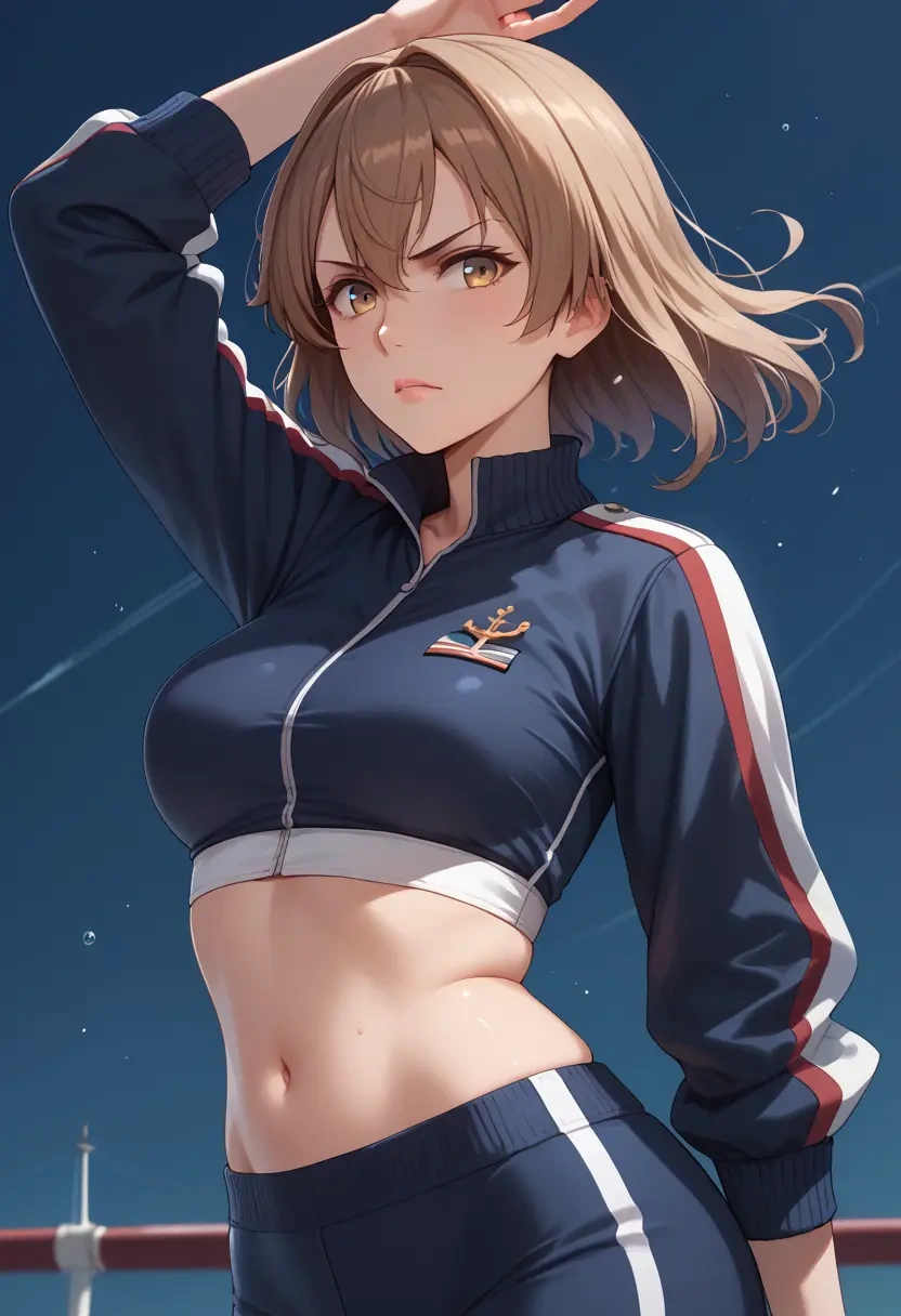 kantai_collection,johnston_(kancolle),athletic,track suit  - 