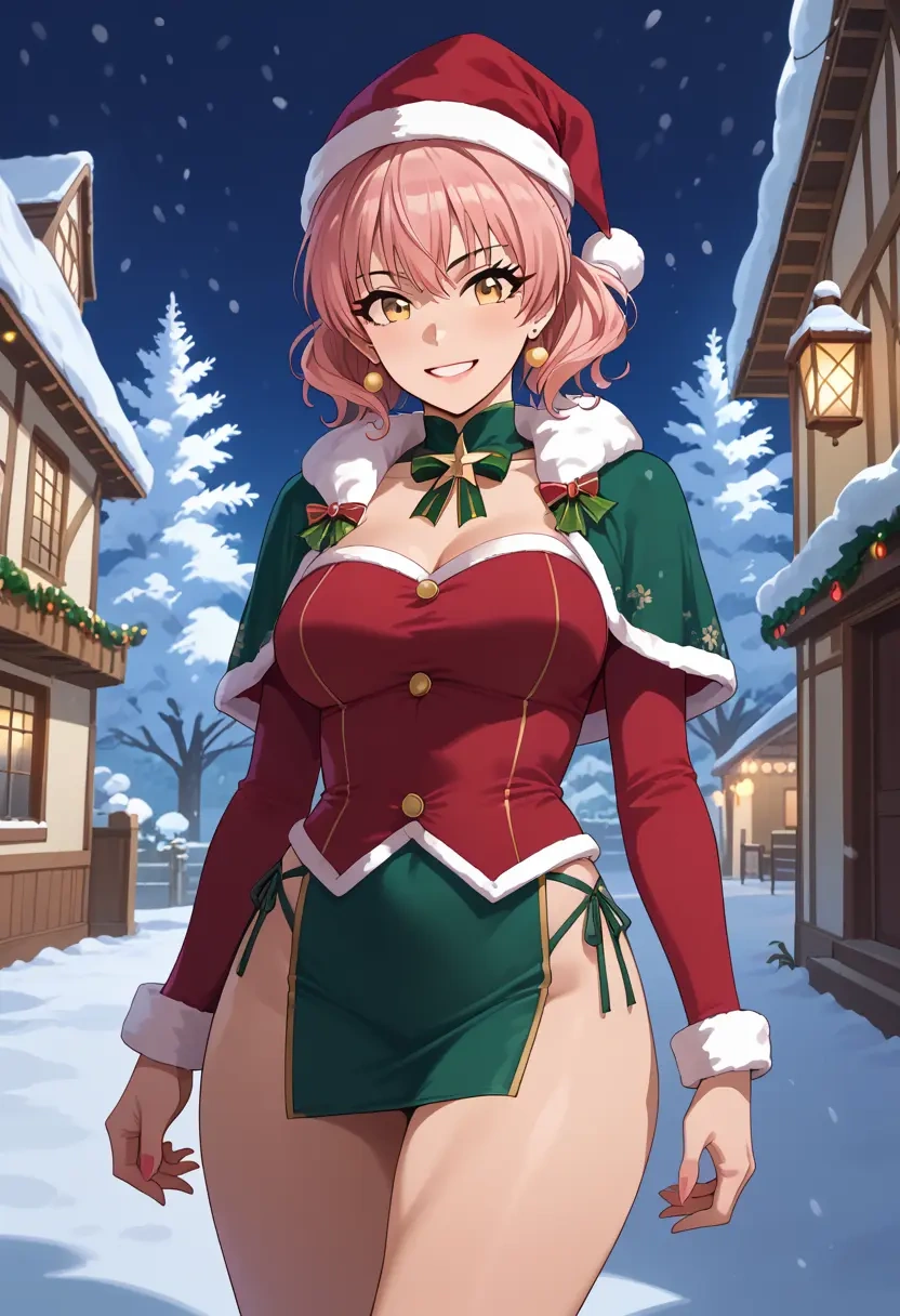 idolmaster,jougasaki_mika,Christmas,dress  - 