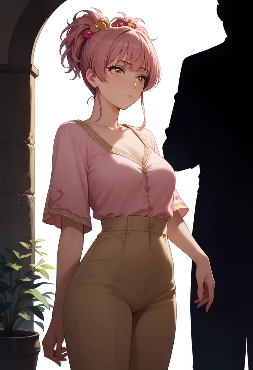 idolmaster,jougasaki_mika,pants,wide-leg,strappy top  - 