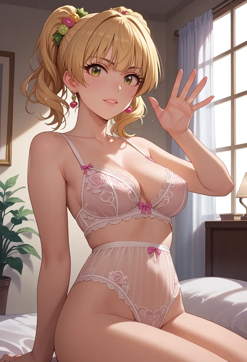 idolmaster,jougasaki_rika,lingerie  - 