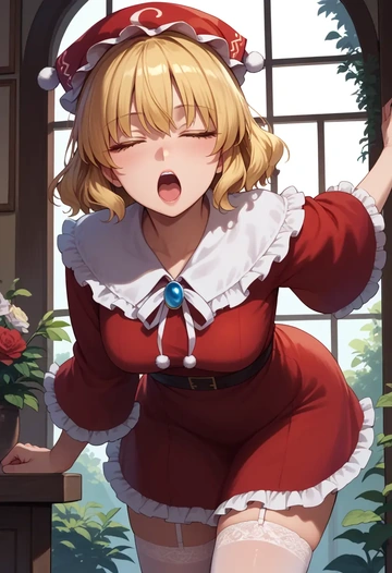 touhou,joutouguu_mayumi,Christmas,sexy, stockings,  - AI generated anime art