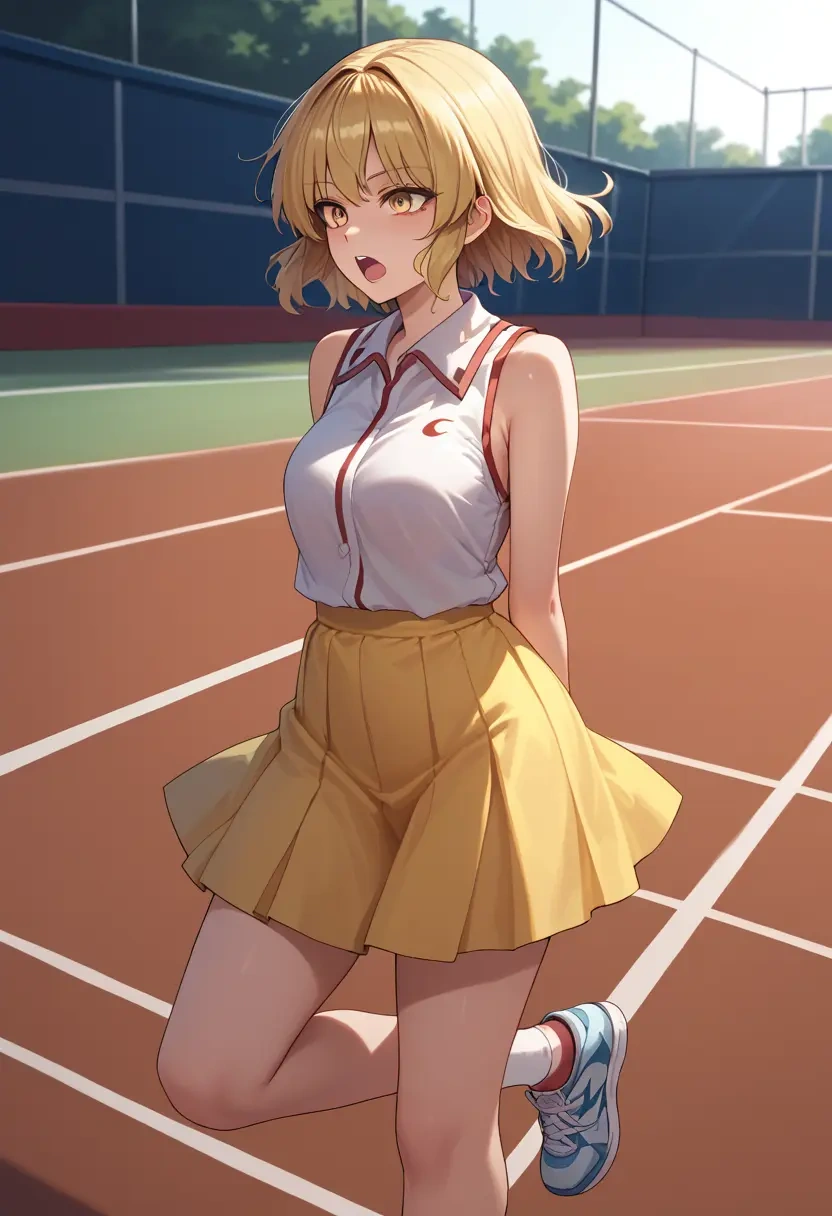 touhou,joutouguu_mayumi,tennis skirt  - 