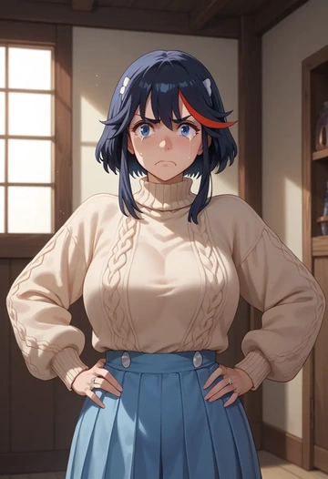 kill_la_kill,junketsu,sweater  - AI generated anime art