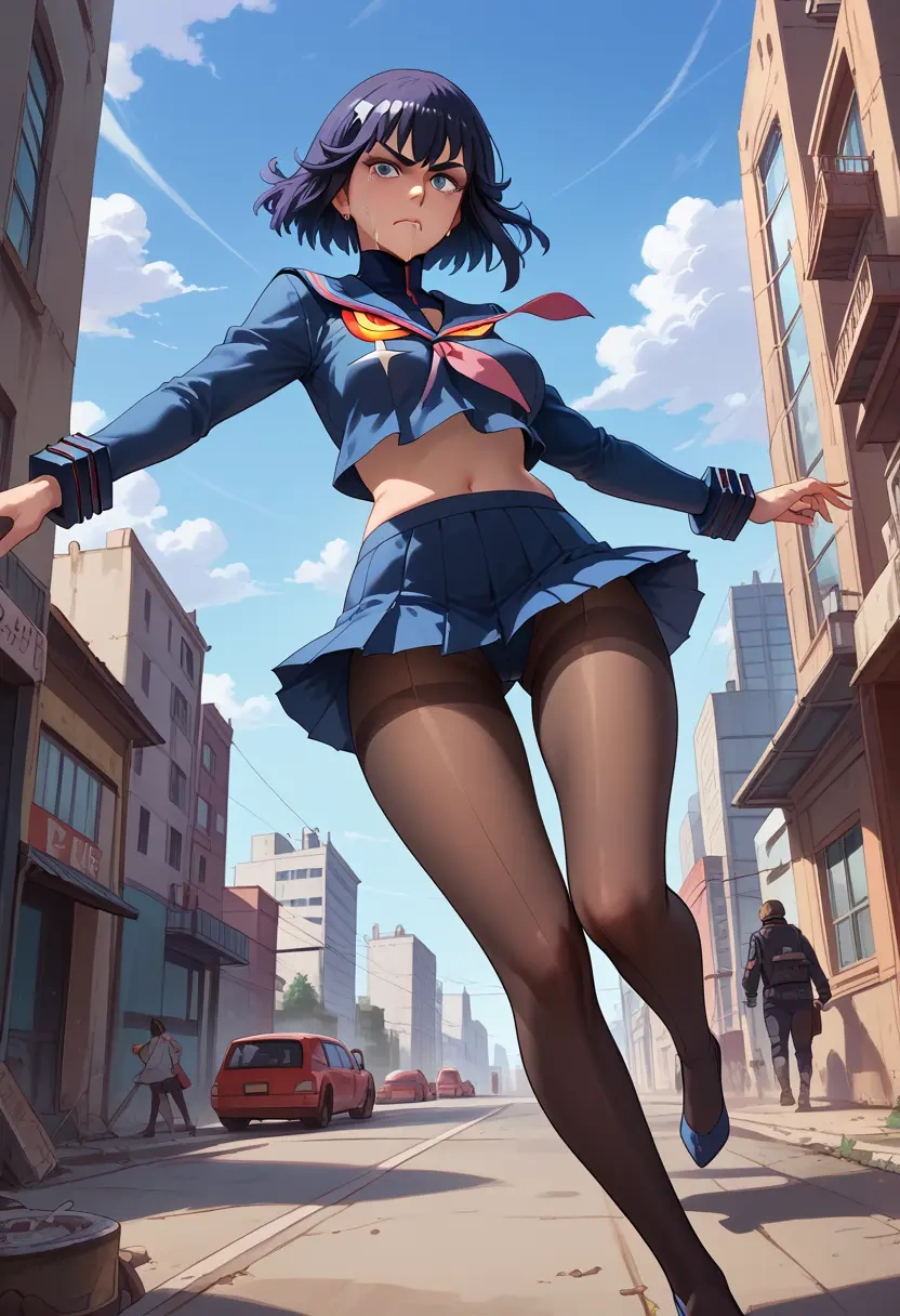 kill_la_kill,junketsu,shorts, pantyhose  - 