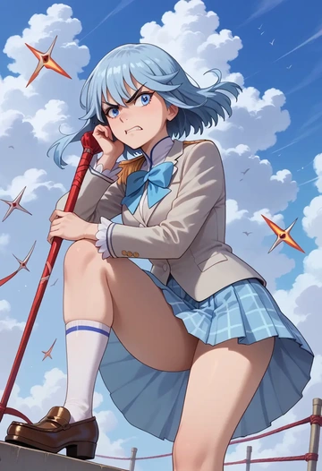 kill_la_kill,junketsu,spring,student uniform,blazer  - AI generated anime art