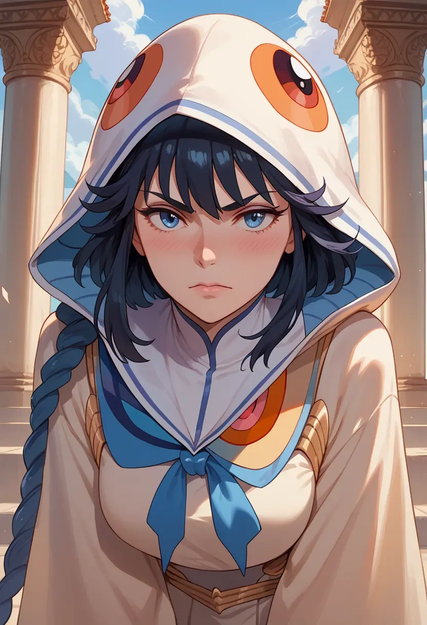 kill_la_kill,junketsu,crop windbreaker,shorts  - 