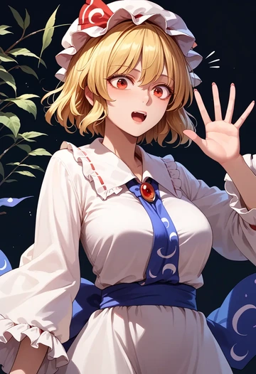 touhou,junko_(touhou),pajamas  - AI generated anime art