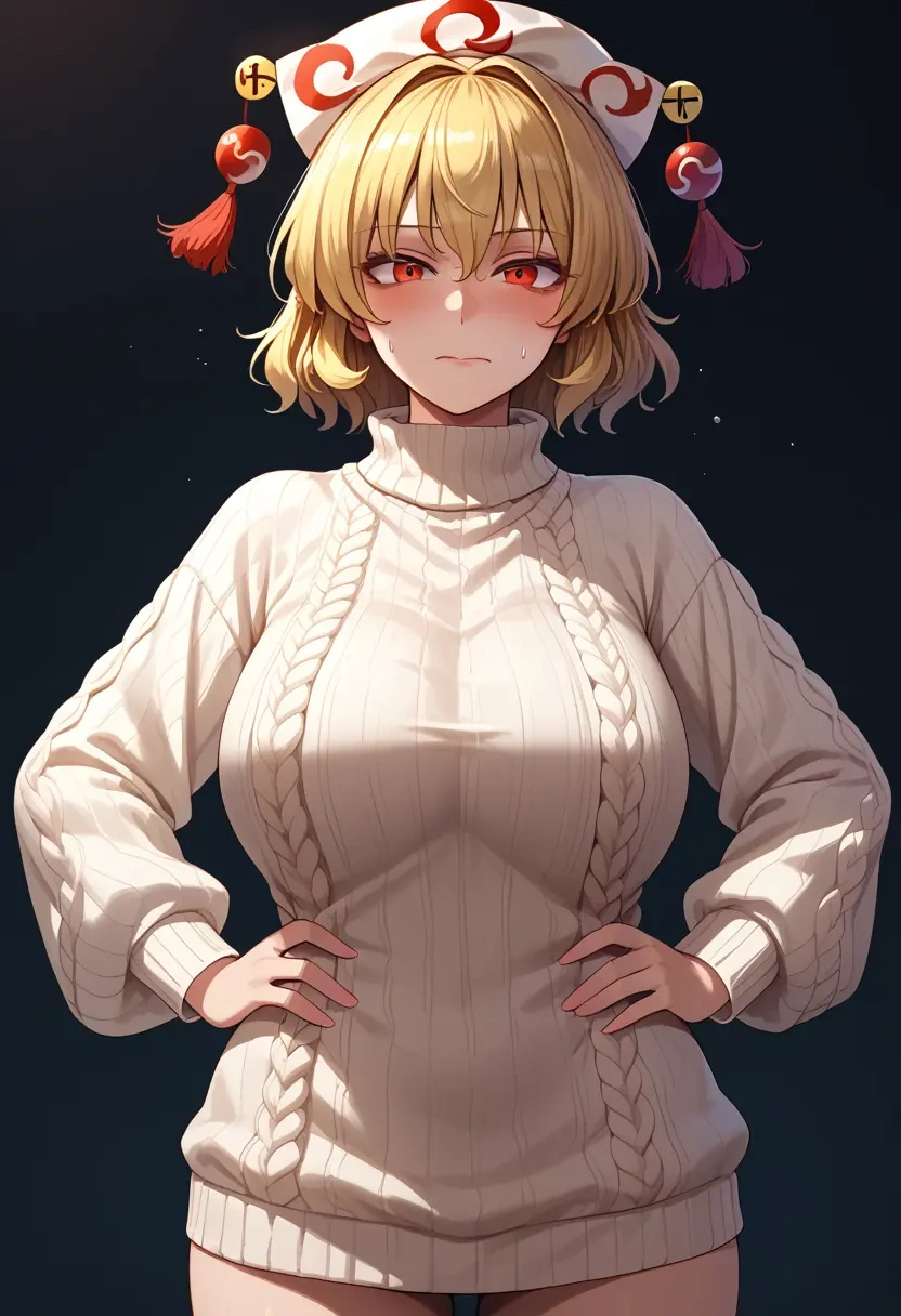 touhou,junko_(touhou),sweater  - 