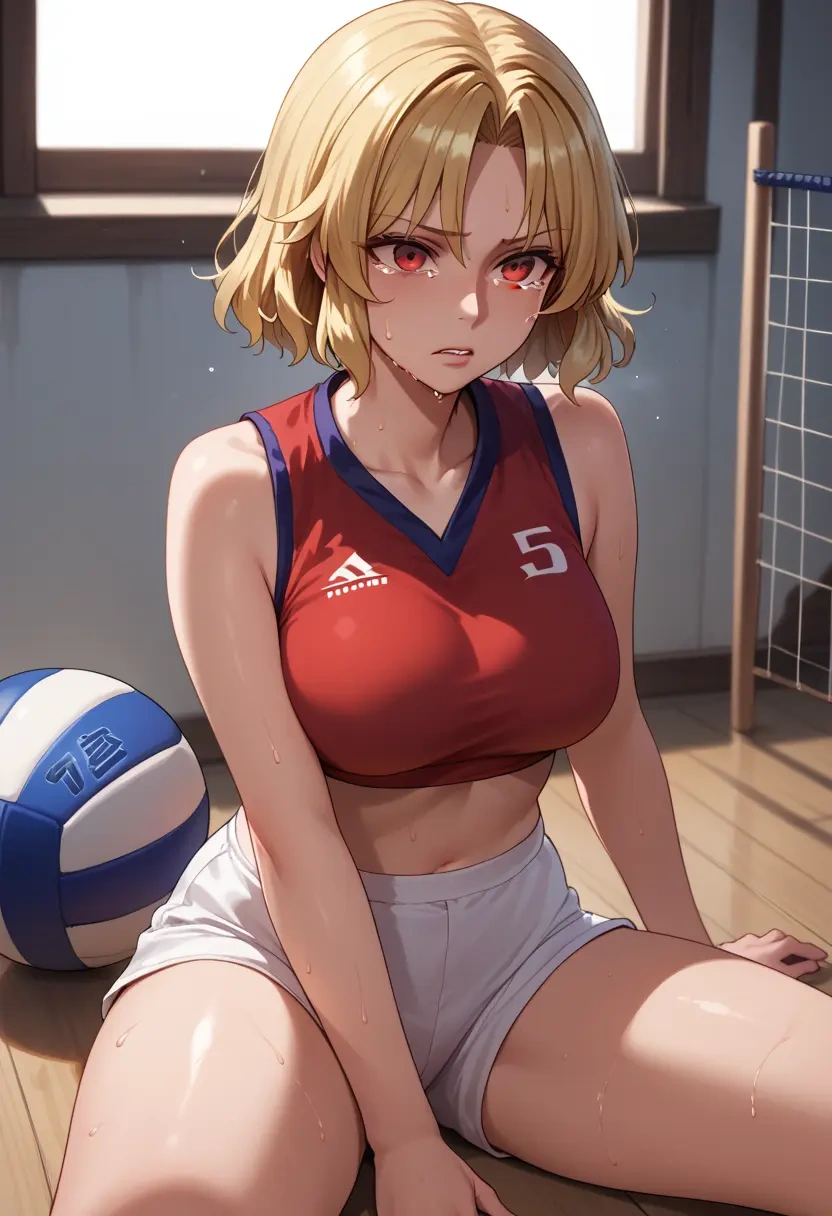 touhou,junko_(touhou),volleyball uniform  - 