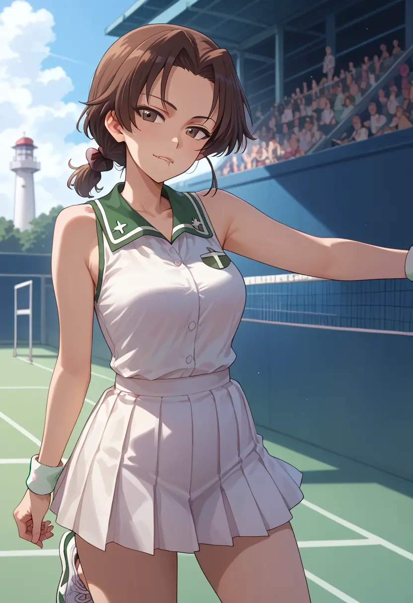 girls_und_panzer,kadotani_anzu,tennis skirt  - 