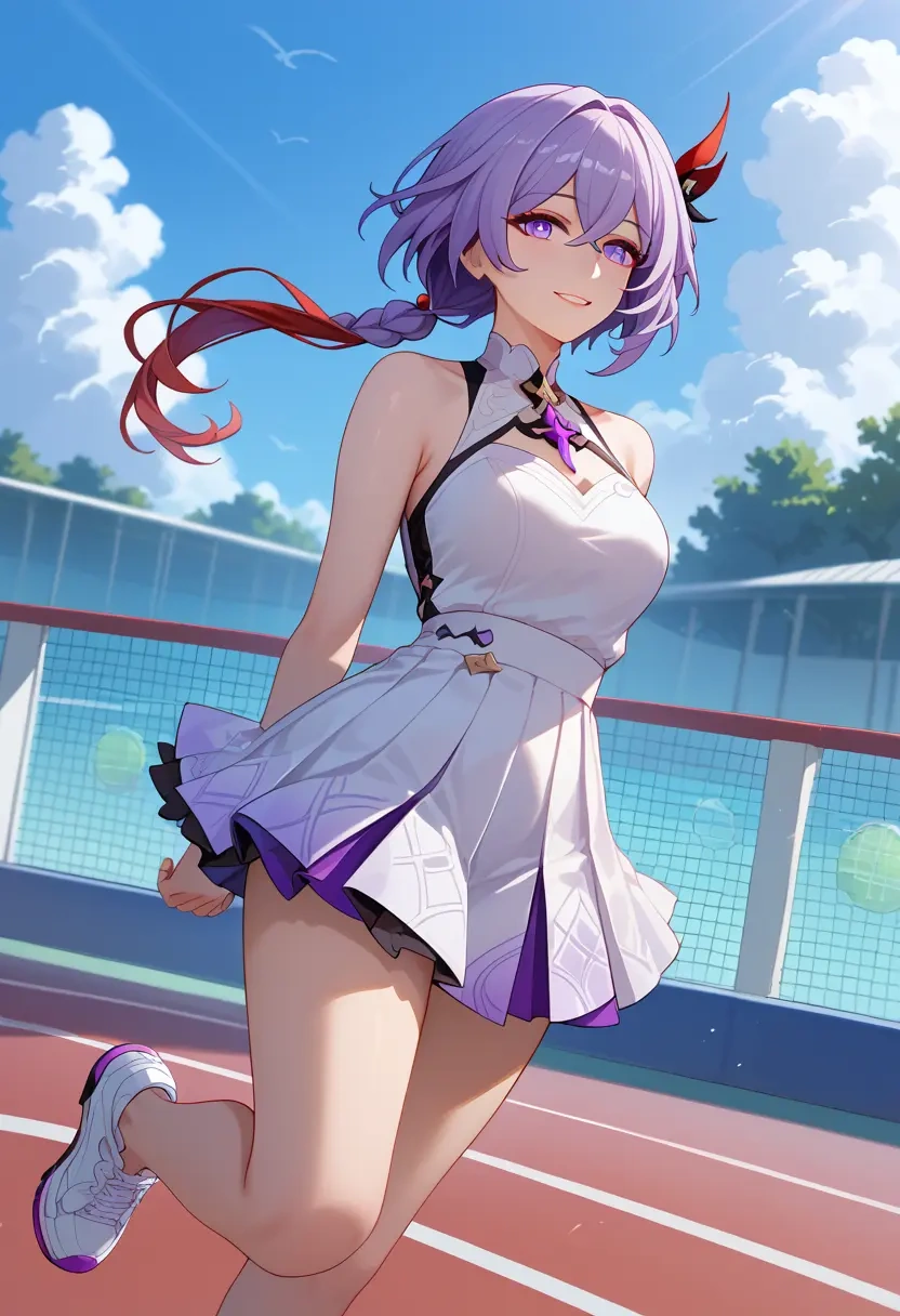 honkai_(series),kafka_(honkai:_star_rail),tennis skirt  - 