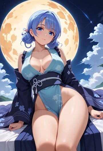 gochuumon_wa_usagi_desu_ka?,kafuu_chino,kimono,sexy  - AI generated anime art