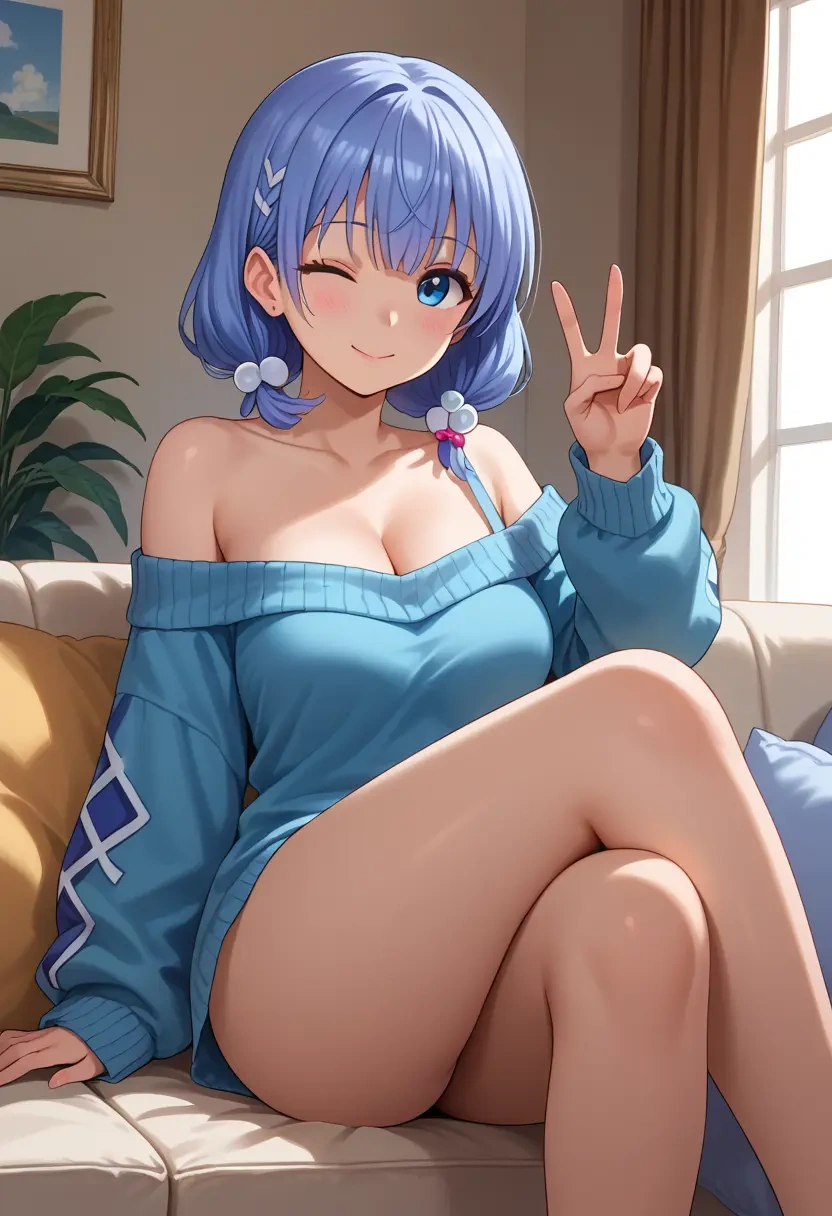 gochuumon_wa_usagi_desu_ka?,kafuu_chino,off-shoulder,sweater  - 