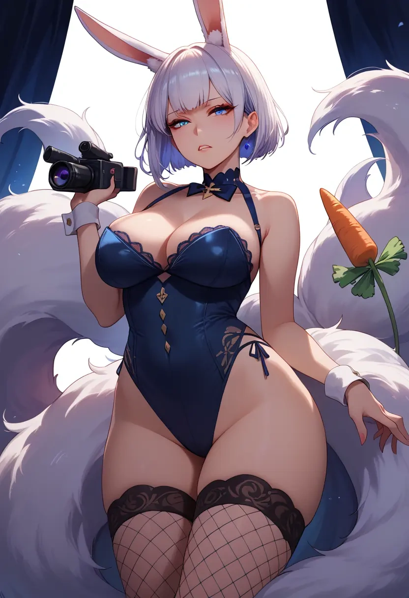 azur_lane,kaga_(azur_lane),bunny girl, sexy,stockings  - 