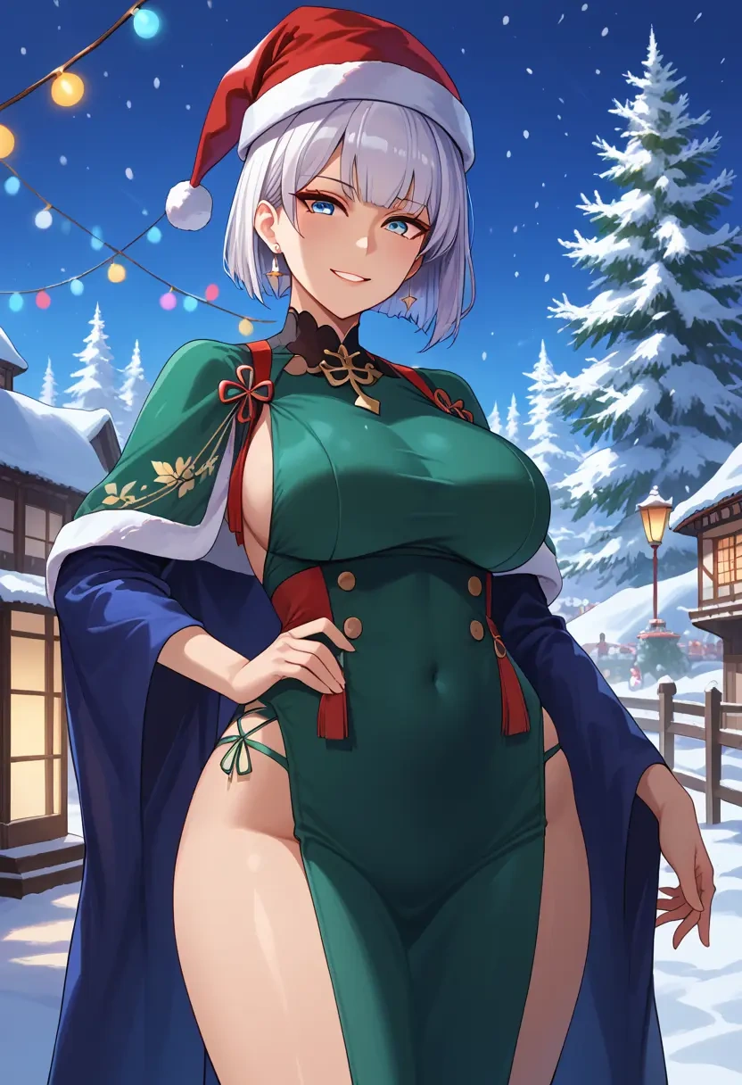 azur_lane,kaga_(azur_lane),Christmas,dress  - 