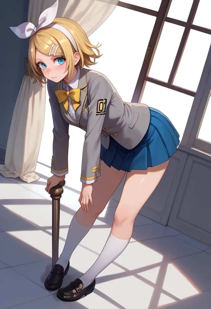 vocaloid,kagamine_rin,winter,student uniform,blazer  - 