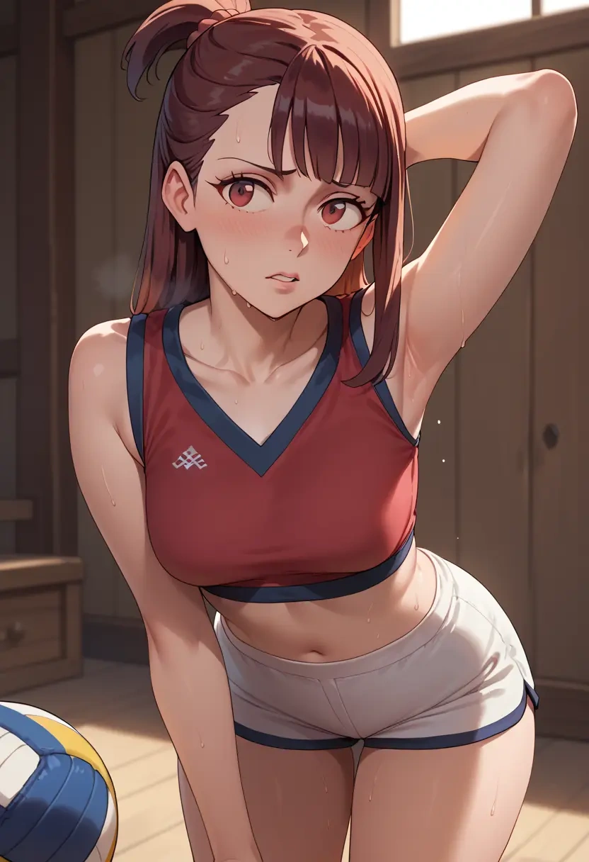 little_witch_academia,kagari_atsuko,volleyball uniform  - 