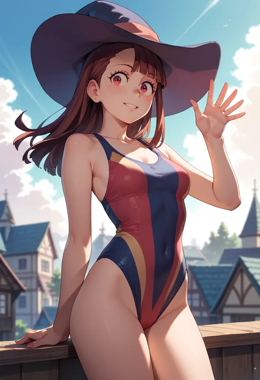 little_witch_academia,kagari_atsuko,swimsuit,sexy  - 