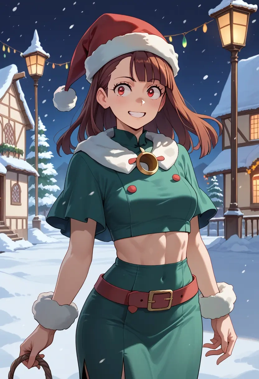 little_witch_academia,kagari_atsuko,Christmas,dress  - 