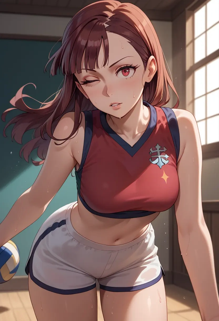 little_witch_academia,kagari_atsuko,volleyball uniform  - 