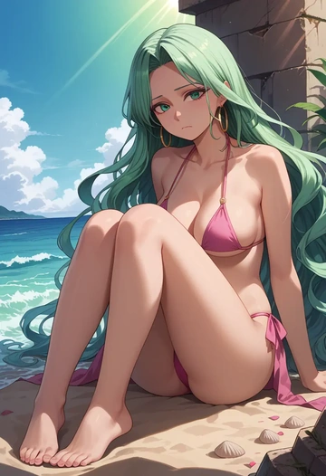 touhou,kagiyama_hina,bikini  - AI generated anime art