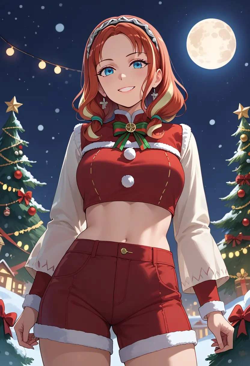 the_moon_studio,kaguya_luna,Christmas,red velvet shorts  - 