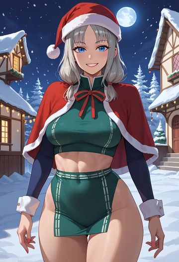 the_moon_studio,kaguya_luna,Christmas,dress  - AI generated anime art