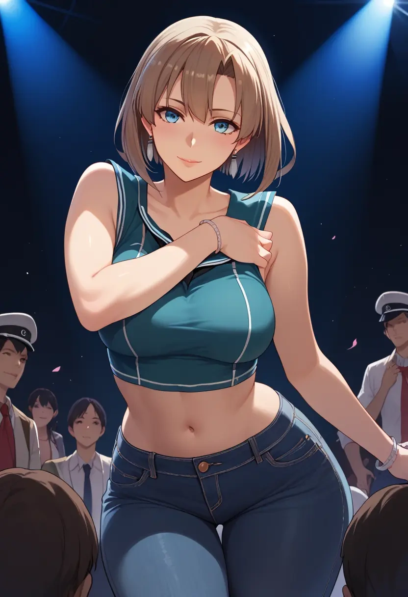 kantai_collection,kako_(kancolle),crop top  - 