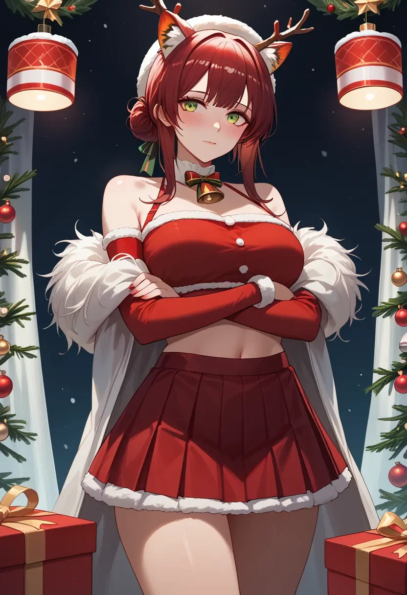 arknights,kal'tsit_(arknights),Christmas,skirt  - 