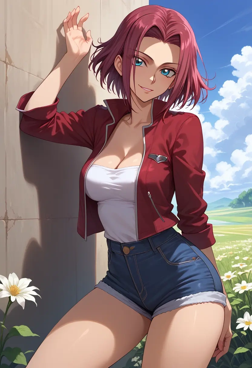 code_geass,kallen_stadtfeld,shorts,sexy  - 