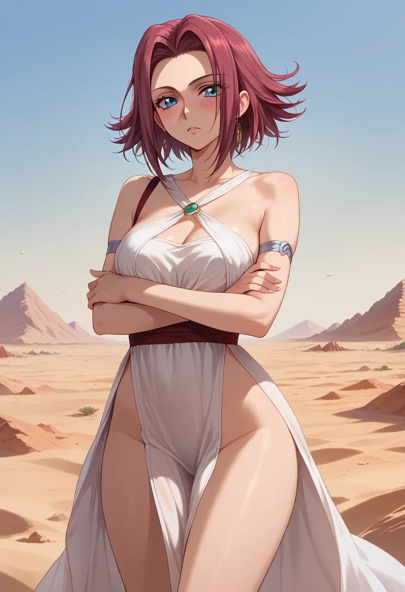 code_geass,kallen_stadtfeld,silk slip dress  - 